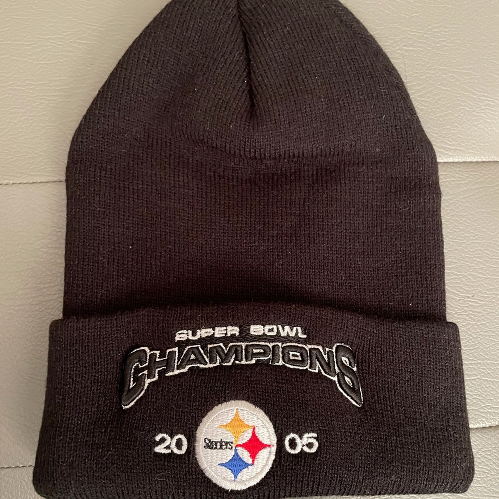 Steelers   Super Bowl Champions 2005.  Embroidered Emblem knit hat